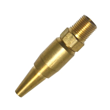 Interstate Pneumatics OSHA Compliant Strata Flow Brass Safety Tip For Air Blow Guns 1/8 Inch MPT BT7S